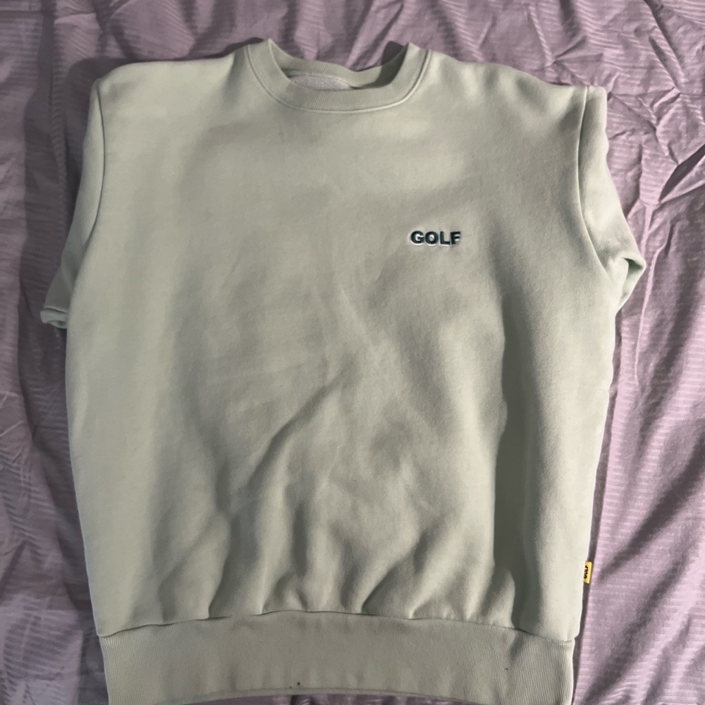 Golf Wang - Mint green 3D logo crewneck sweatshirt (S)